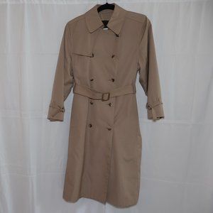 London Fog Trench Coat Khaki 4 Petite